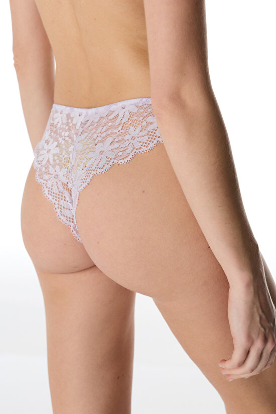 Lila V Model Lace Dantel Brazilian Külot - 3