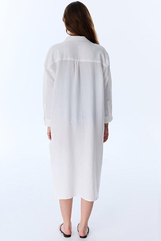 Beyaz Bia Kaftan - 2
