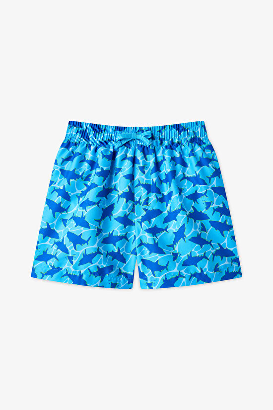 Multicolor Boys Deep Sea Swim Shorts - 1