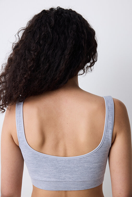 Reversible Seamless Çok Renkli Crop Üst - 5