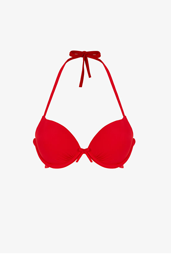Kırmızı Push Up Bikini Üstü - 1