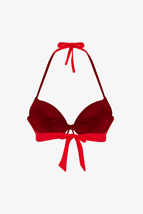 Kırmızı Push Up Bikini Üstü - 2