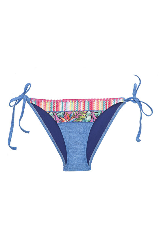 Denim Look Bikini Bottom - 3