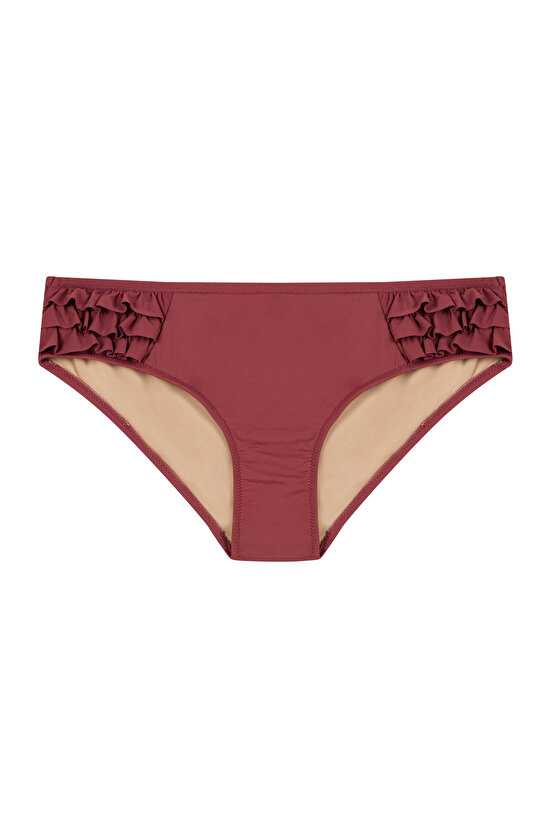Gül Kurusu Eleni Frill Hipster Bikini Altı - 4