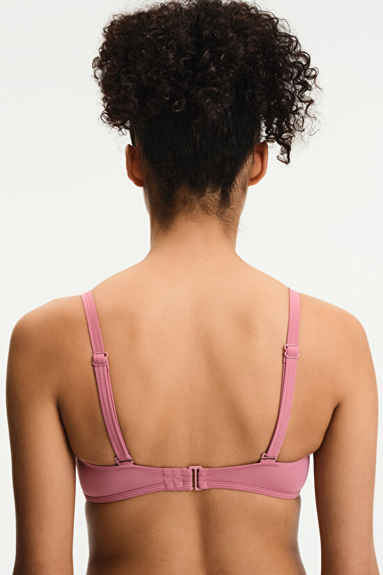 Gül Pembesi Lotus Straplez Bikini Üstü - 2