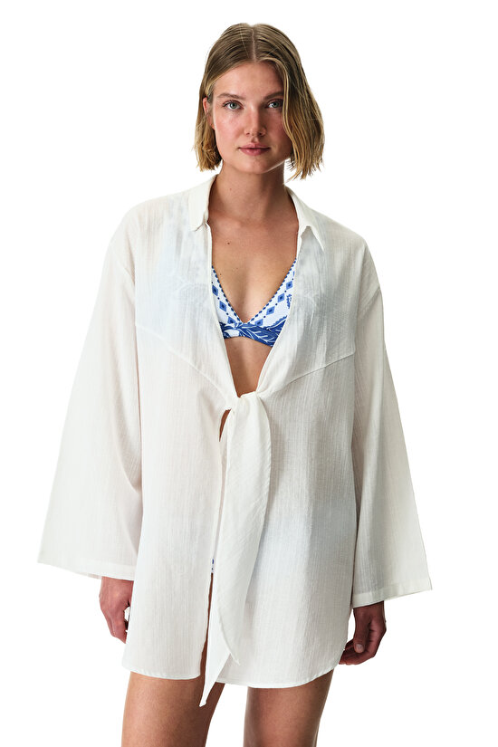 Beyaz Sienna Gömlek - 1