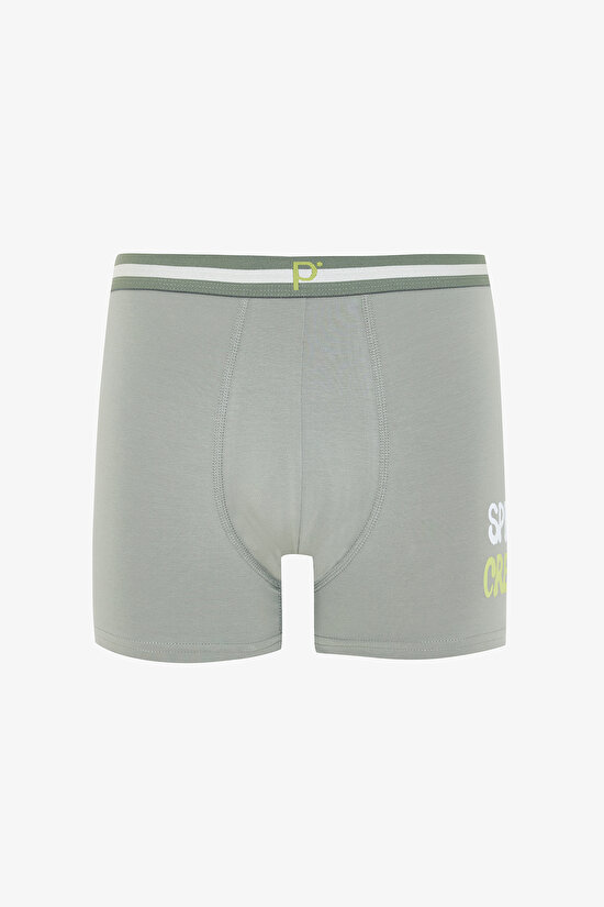Erkek Crew Organik Geometrik Desenli 3'lü Boxer Erkek Crew Organik Geometrik Desenli 3'lü Boxer - 2
