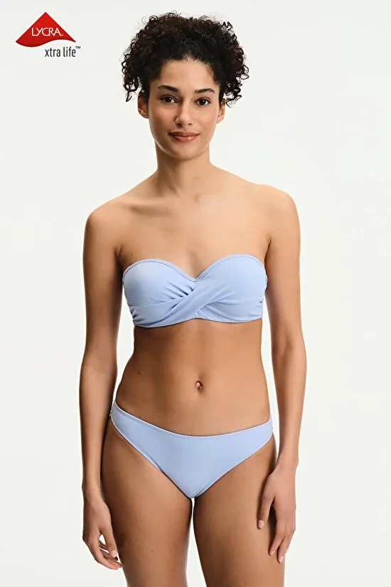 Light Blue Beauty Shaping Bikini Top - 5