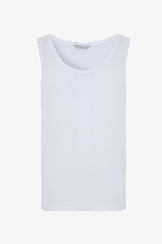 WHITE MODAL T-SHIRT, L, WT3 OPTIK BEYAZ