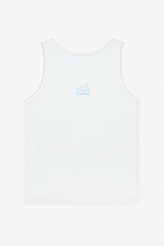 Girls Tennis Picnic 2in1 White Vest - 3