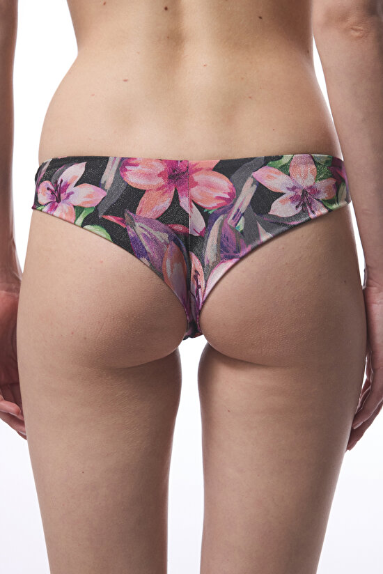 Çiçek Desenli Briella Brazilian Bikini Alt - 3