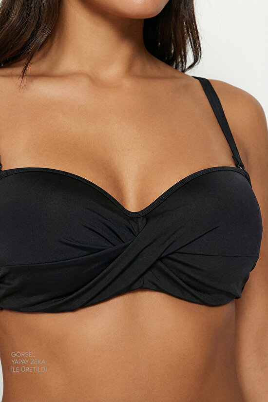 Siyah Beauty Toparlayıcı Bikini Üstü - 3