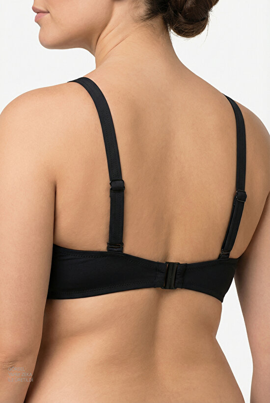 Siyah Beauty Toparlayıcı Bikini Üstü - 6