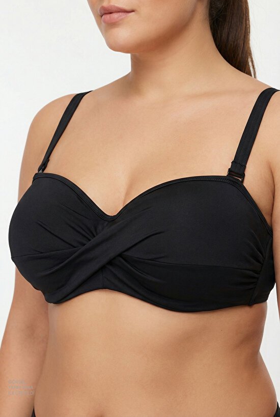 Siyah Beauty Toparlayıcı Bikini Üstü - 9