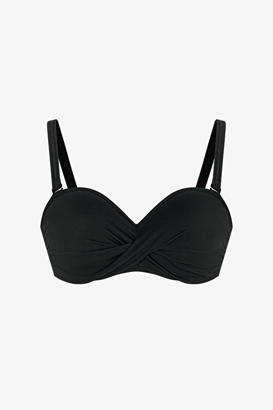 Siyah Beauty Toparlayıcı Bikini Üstü - 11