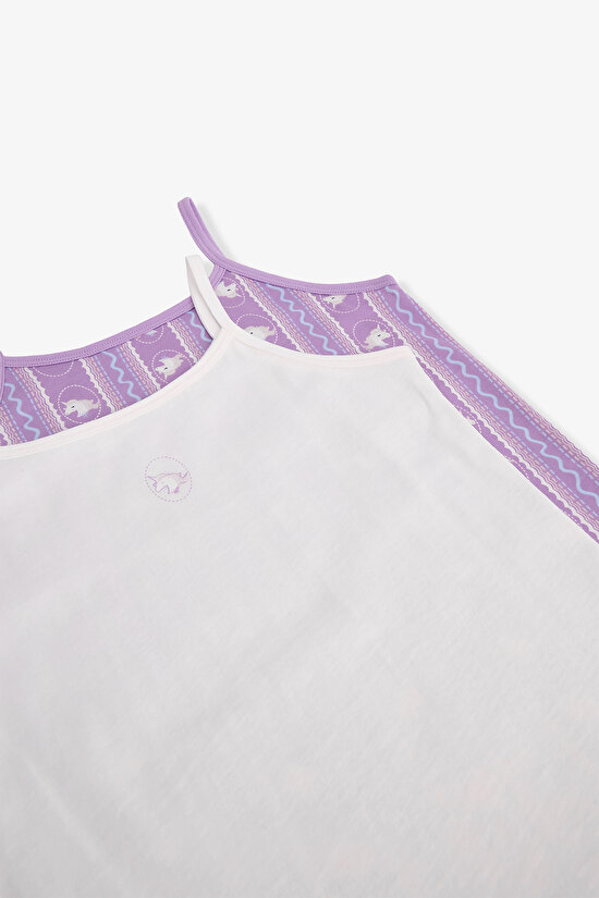 Lila Kız Çocuk Sleepycorn 2'li Atlet - 4