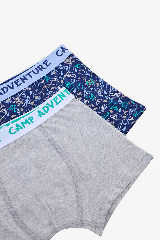 Erkek Çocuk Camping Çok Renkli 2li Boxer Erkek Çocuk Camping Çok Renkli 2li Boxer - 4