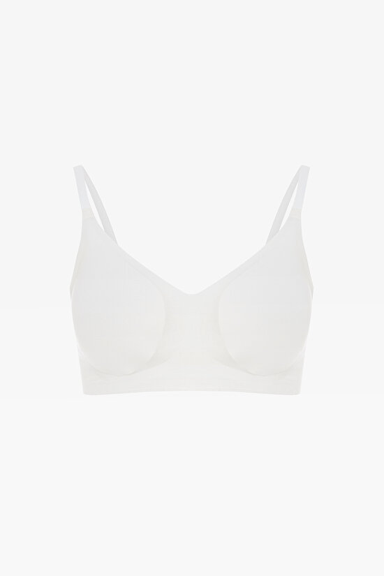 24 Saat İz Bırakmayan Kırık Beyaz Sütyen - 8