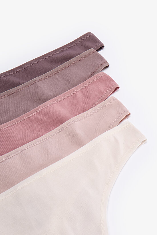 Renkli Chocolate 5'li Tanga Külot - 5