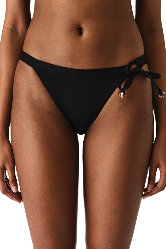 Black Montana Side Bikini Bottom - 1