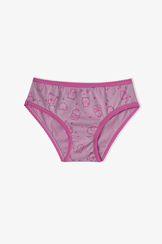 Girls' Cute Party Animal Patterned 5-Pack Slip - 2