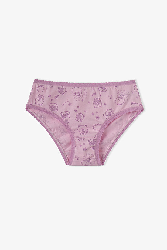 Girls' Cute Party Animal Patterned 5-Pack Slip - 3