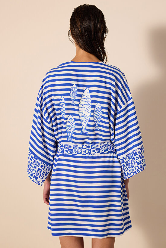 Finny Mix Çok Renkli Kimono - 3