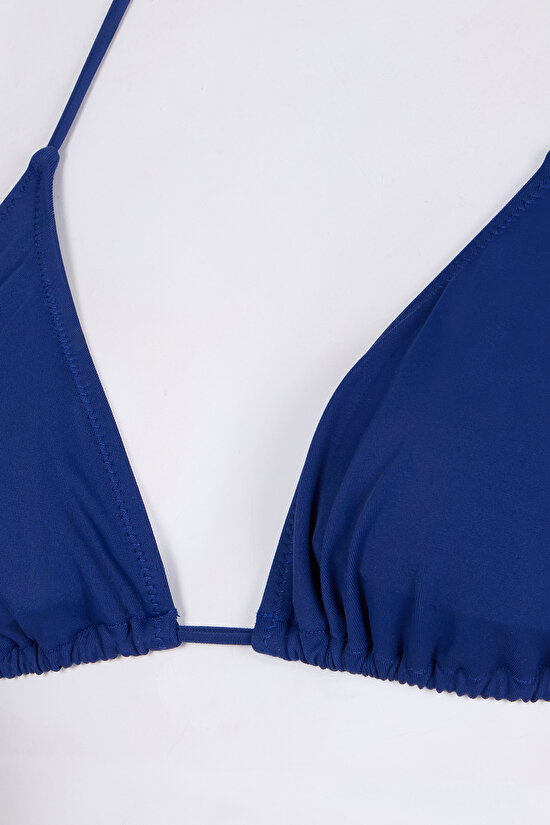Lacivert Üçgen Bikini Üstü - 7