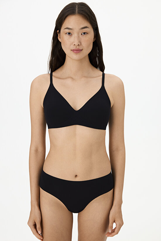 Siyah Fit Triangle Sütyen - 3
