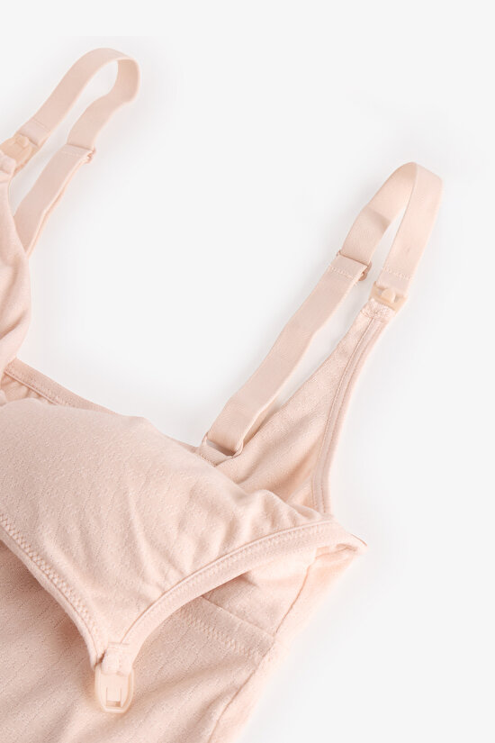 Beige Mama Openwork Tank Top - 3