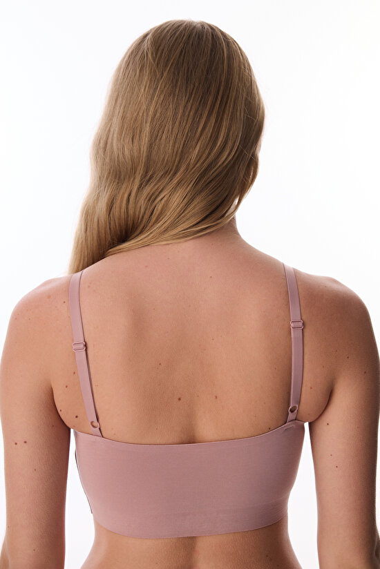 Kirli Pembe  Dikişsiz Balensiz Bralet - 3