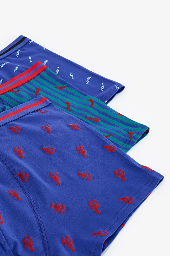 Erkek Renkli Hot Green Çoklu Boxer - 4