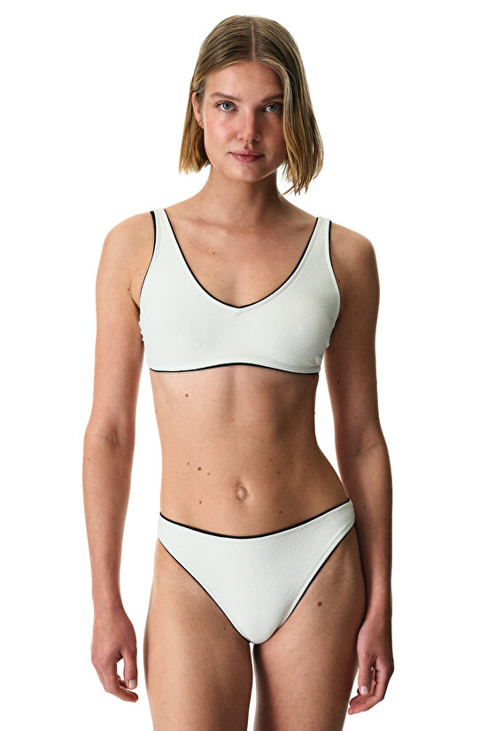 Ecru Nadia Slip Bikini Bottom - 4