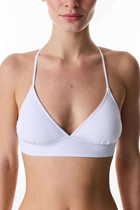 Beyaz Bralet Bikini Üstü - 3