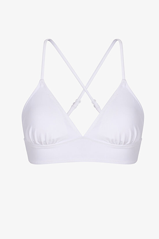Beyaz Bralet Bikini Üstü - 6