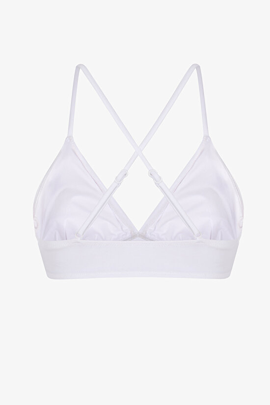 Beyaz Bralet Bikini Üstü - 7
