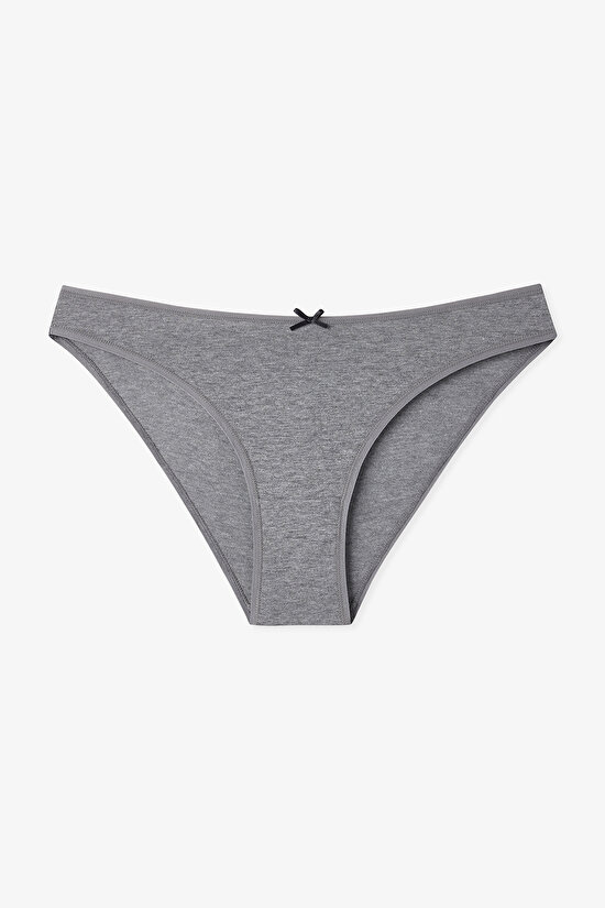 Renkli Black Flower 3'lü Slip Külot - 2