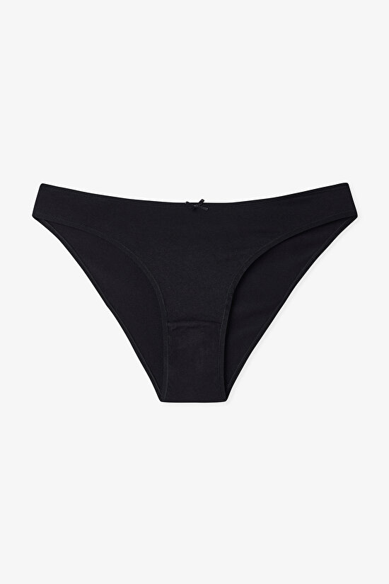 Renkli Black Flower 3'lü Slip Külot - 3