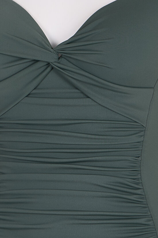 Yeşil Büzgülü Mayo - 8