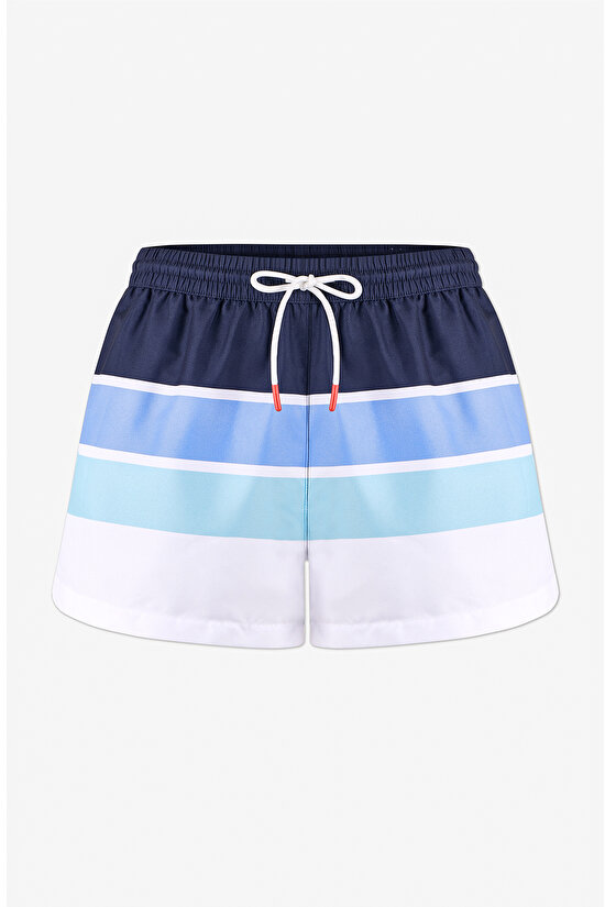 Erkek Renkli Colour Block Şort - 4