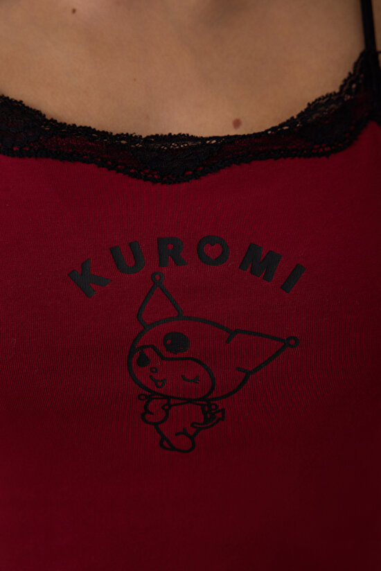 Bordo Removable Padded Crop Atlet - 4