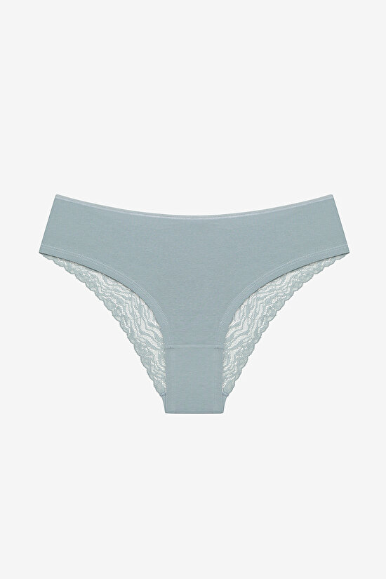 Leaf Tones Dantel Detaylı Pamuklu 3lü Çok Renkli Hipster Külot - 5