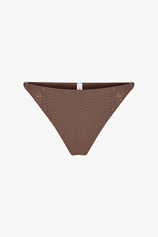 Kahverengi Are Side Bikini Altı - 4