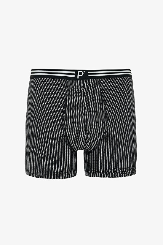 Erkek Race Geometrik Desenli Organik Normal Bel 3'lü Boxer Erkek Race Geometrik Desenli Organik Normal Bel 3'lü Boxer - 5