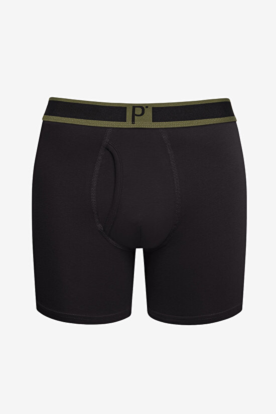 Erkek Pamuklu 3lü Siyah Çok Renkli Boxer Erkek Pamuklu 3lü Siyah Çok Renkli Boxer - 4