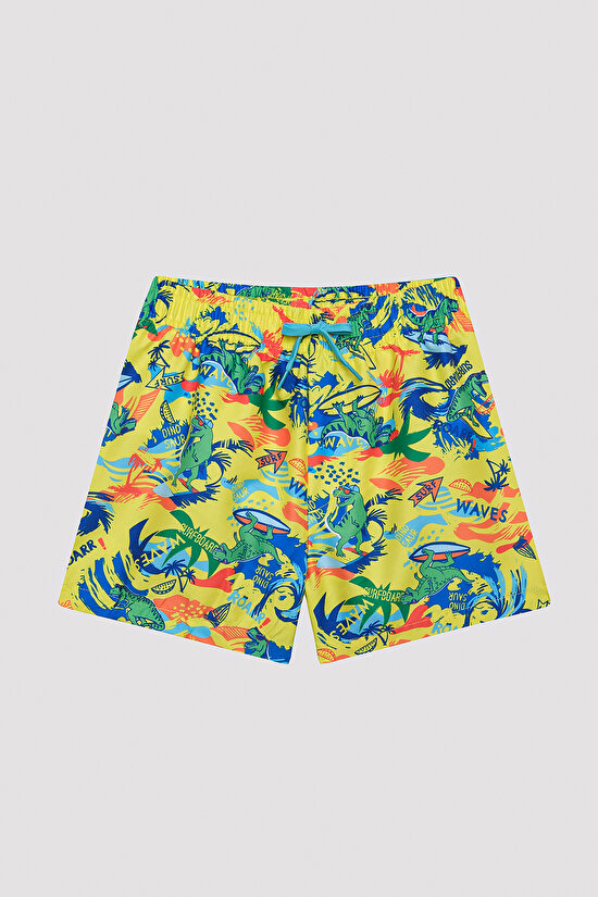Boys Dinosaur Sea Shorts - 1