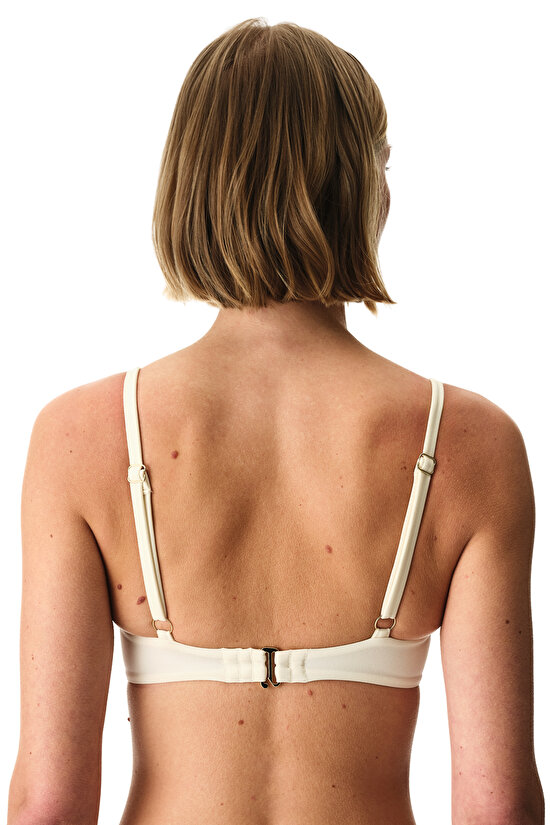 Ecru Valeria Half Band Bikini Top - 4