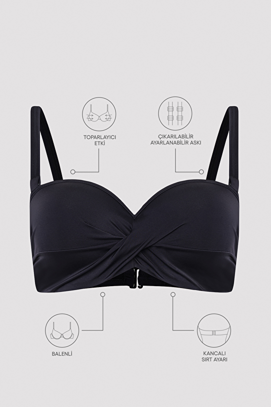 Beauty Form Black Bikini Top - 6