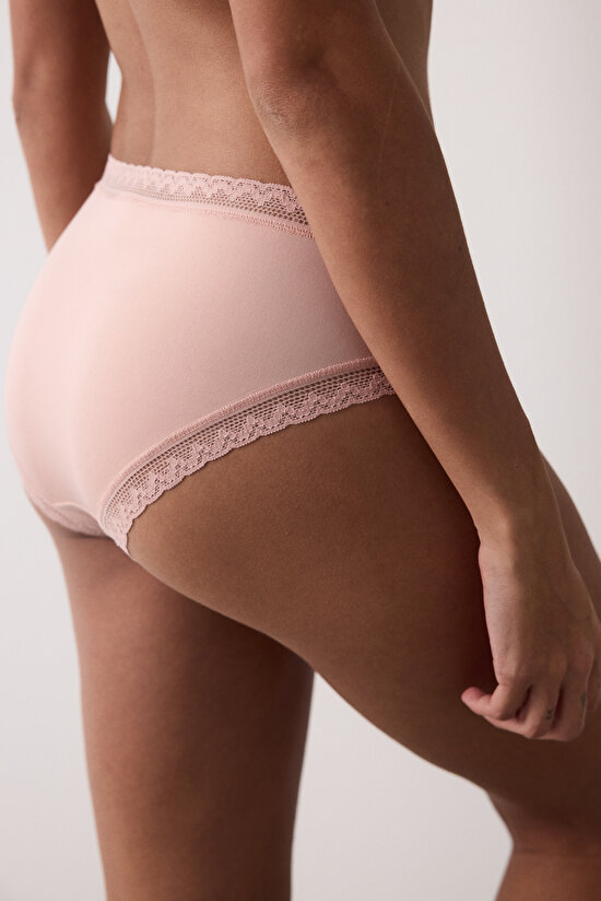 Açık Gül Kurusu Easy Trim Düşük Bel Hipster Külot - 3