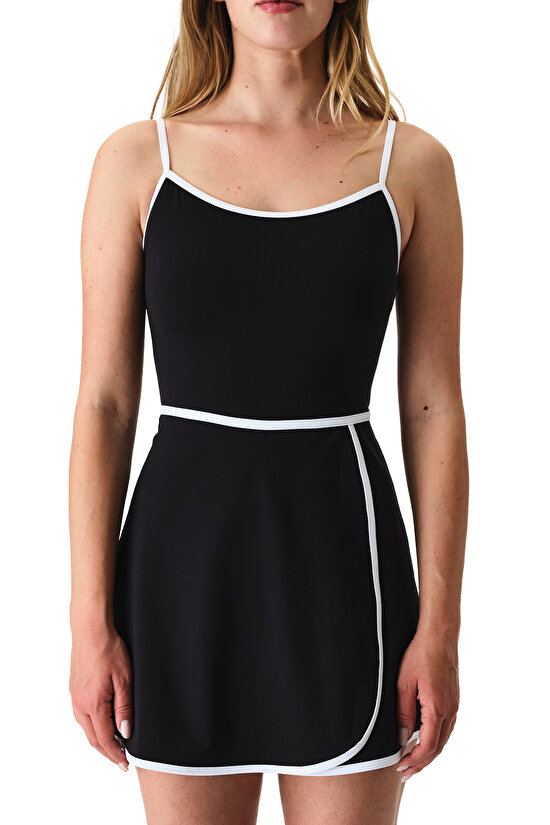 Black Daniela Dress Swimsuit - 7